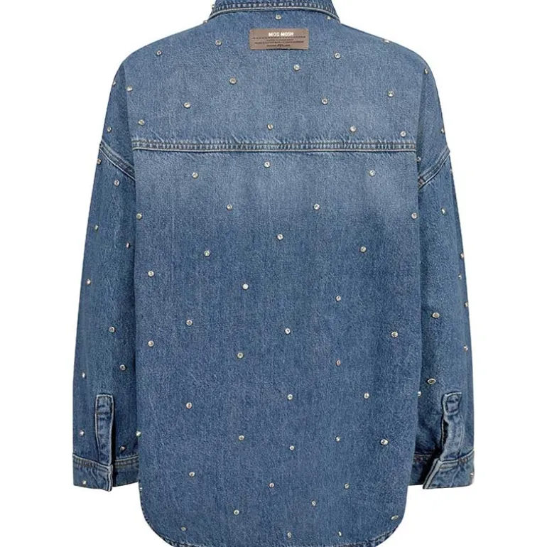 Mos Mosh MMEmme Marine Shirt Mid Blue