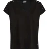 Mos Mosh MMNarelle V-Neck Stud Tee Black