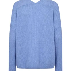 Mos Mosh MMThora V-Neck Knit Hydrangea
