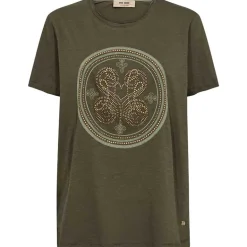 Mos Mosh MMZano O-SS Embroidery Tee Sea Turtle