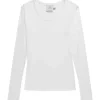 MUNTHE CUTEST LONG SLEEVE T-SHIRT HVID