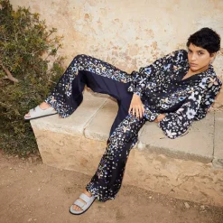 Munthe Fabert Silk Pants Black