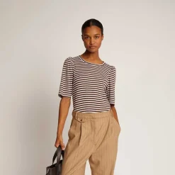 Munthe Jikolaz S/S T-Shirt Mocca