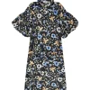 Munthe Palmetto Flower Dress Black