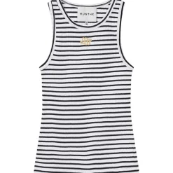 Munthe Tezza Striped Top Black