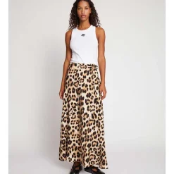 Munthe Ubba Leopard Skirt Mocca