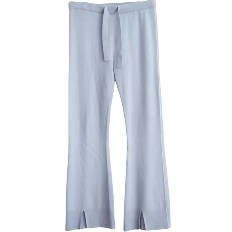 MW23 ERIKA KNIT PANTS LYSEBLÅ