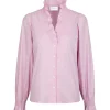 Neo Noir Brielle Stripe Shirt Light Pink