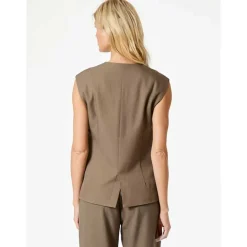 Neo Noir Gamina Structure Waistcoat Khaki