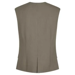Neo Noir Gamina Structure Waistcoat Khaki