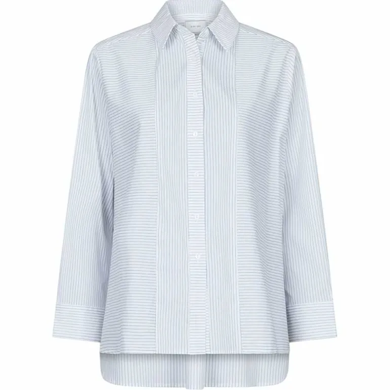 Neo Noir Gili Stripe Shirt Hvid