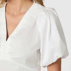 Neo Noir Irina Poplin Blouse White