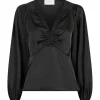 Neo Noir Istana Heavy Sateen Blouse Black