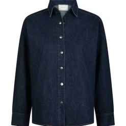 Neo Noir Lash Denim Shirt Dark Blue