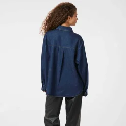 Neo Noir Lash Denim Shirt Dark Blue