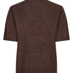 Neo Noir Missy Knit Tee Brown Melange