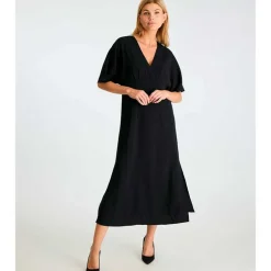 Neo Noir Myran Solid Dress Black