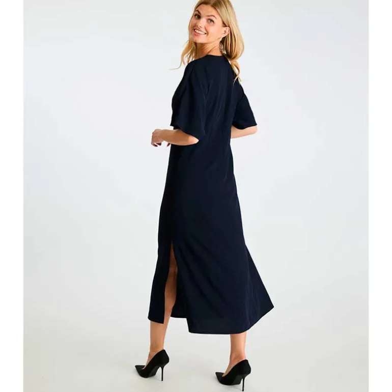 Neo Noir Myran Solid Dress Black