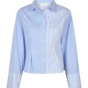Neo Noir Rosa Mix Stripe Shirt Light Blue