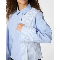Neo Noir Rosa Mix Stripe Shirt Light Blue