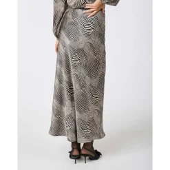 Neo Noir Vicky Floating Wave Skirt Dark Sand