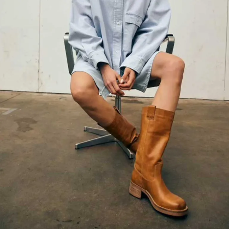Pavement Anneli Vintage Boots Tan Vintage