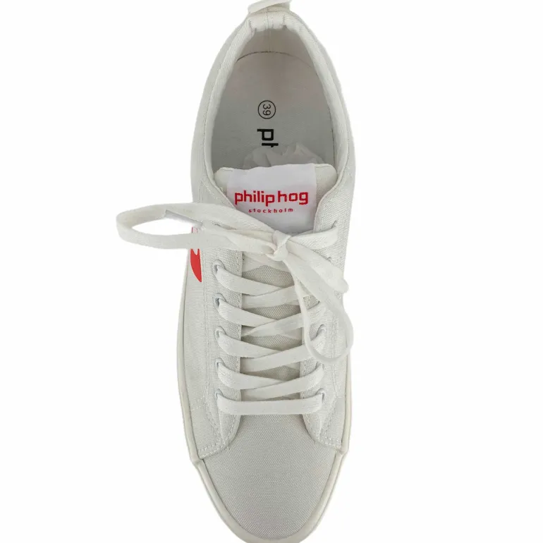 PHILIP HOG ANDREA RECYCLED SNEAKERS OFF WHITE