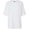 Pieces PCAuna SS Oversize Tee D2D Bright White