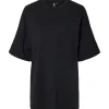 Pieces PCAuna SS Oversize Tee D2D Black