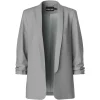 Pieces PCBosella 3/4 Blazer Noos Light Grey Melange