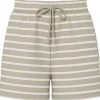 Pieces PCChilli Summer Shorts Stripe Noos Crockery