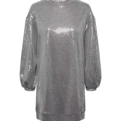 PIECES PCFAWN LS DRESS GRÅ