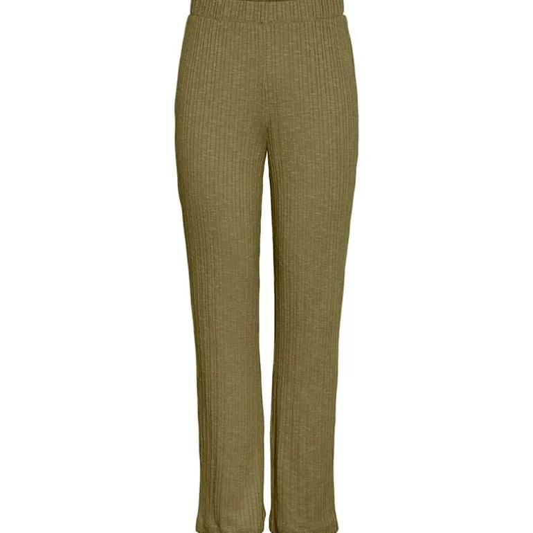 PIECES PCLENA HW STRAIGHT PANTS GRØN