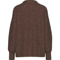 Pieces PcMalou LS Polo Knit Noos Chicory Coffee Melange