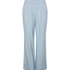 Pieces PCMilano HW Wide Pant D2D PB Lyseblå