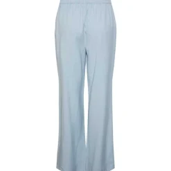 Pieces PCMilano HW Wide Pant D2D PB Lyseblå
