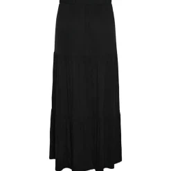 Pieces PCNeora HW Ankle Skirt SA BC Sort