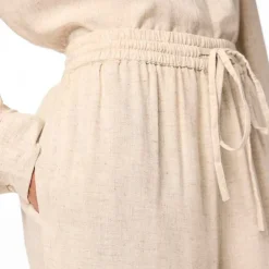 Pieces PCPia HW Wide Pants Noos Birch Melange