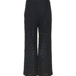 Pieces PCRanessa HW Straight Lace Pants JRS Black