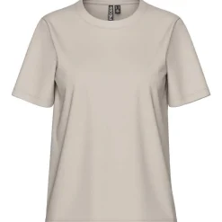 Pieces PCRia SS Solid Tee Noos Silver Gray