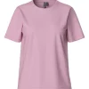 Pieces PCRia SS Solid Tee Noos Roseate Spoonbill