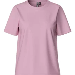 Pieces PCRia SS Solid Tee Noos Roseate Spoonbill