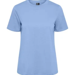 Pieces PCRia SS Solid Tee Noos BC Lyseblå
