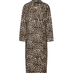 Pieces PCSavannah LS Long Leo Coat Black Leo