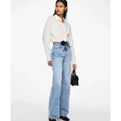 Pieces PCSelma HW Wide Jeans Noos Light Blue Denim