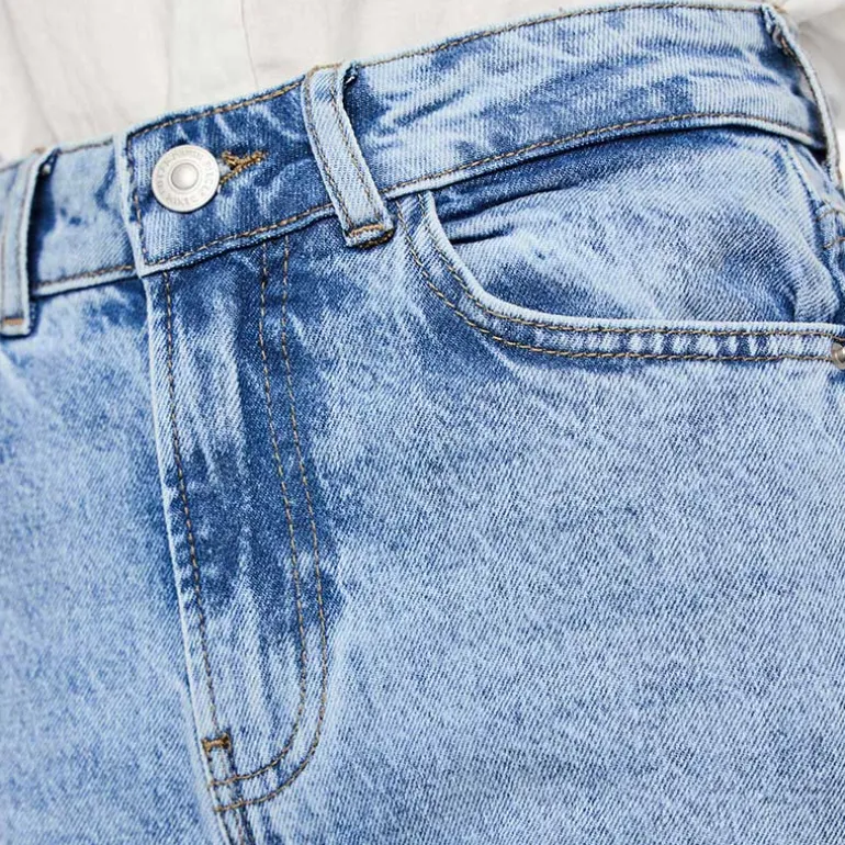 Pieces PCSelma HW Wide Jeans Noos Light Blue Denim