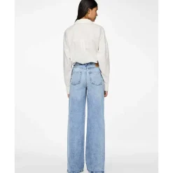 Pieces PCSelma HW Wide Jeans Noos Light Blue Denim