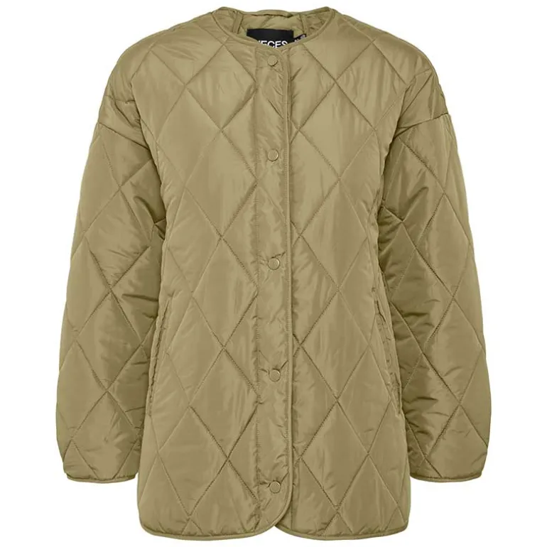 Pieces PCStella Quilted Jacket Noos Mermaid