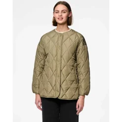 Pieces PCStella Quilted Jacket Noos Mermaid