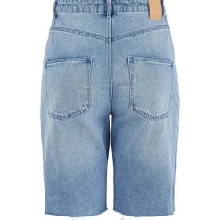 PIECES PCVIA HW MOM SHORTS BLÅ